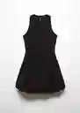 Vestido Nuba Negro Talla S Mujer Mango