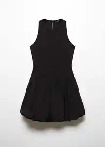 Vestido Nuba Negro Talla S Mujer Mango