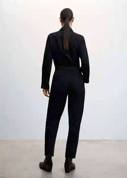 Enterizo Mono Carmela Tejano Negro Talla L Mujer Mango