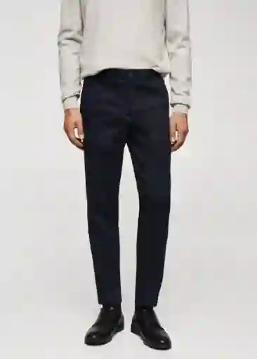 Pantalón Dublino Navy Talla 36 Hombre Mango
