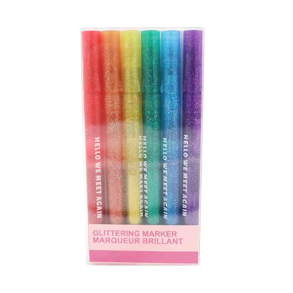 Miniso Marcatexto de Punta Fina Colores Brillantes 14 cm