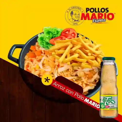 Arroz c/ Pollo Personal +Mr Tea Té Verde Limón 500ml