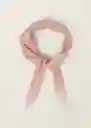 Pañuelo Silke Rosa Light Talla 99 Mujer Mango