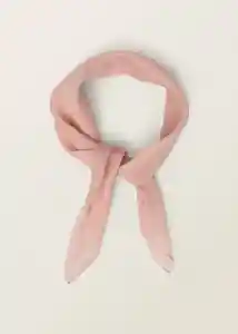 Pañuelo Silke Rosa Light Talla 99 Mujer Mango