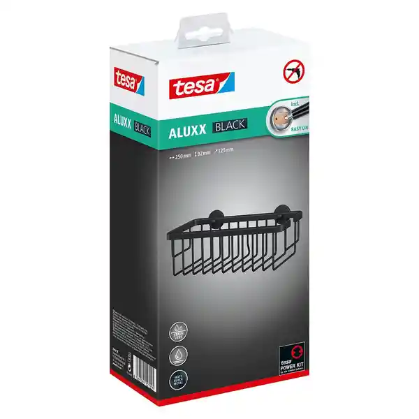 Tesa Accesorio Adhesivo Baño Canasta Jabón Moon Black