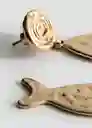 Pendientes Tao Oro Talla 99 Mujer Mango