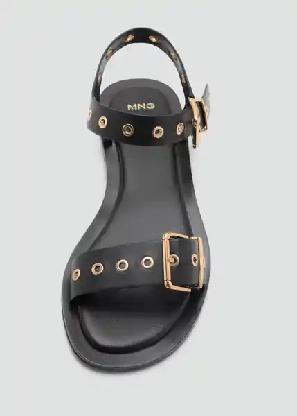 Sandalias Claudio Negro Talla 39 Mujer Mango