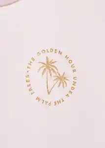 Camiseta Trees Rosa Light Talla 10 Niñas Mango