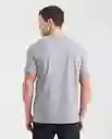 Camiseta C57 Graphic Masculino Gris Ahumado Oscuro L Chevignon