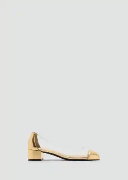 Zapatos Mere Oro Talla 38 Mujer Mango