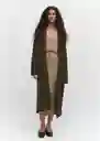 Abrigo Ringo Khaki Talla XS Mujer Mango