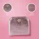 Cartera Corta Con Cierre Para Mujer Rosa Serie Miniso