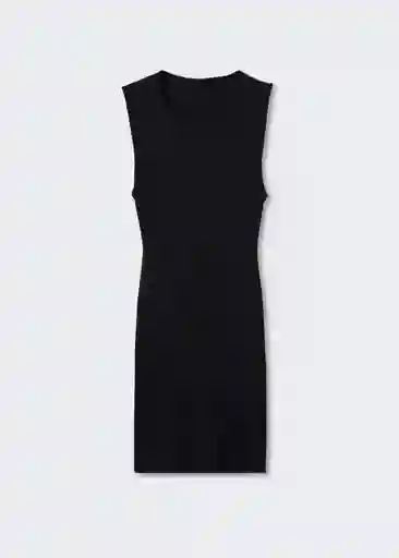 Vestido Taemo Negro Talla M Mujer Mango