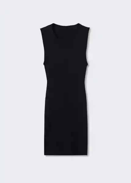 Vestido Taemo Negro Talla M Mujer Mango