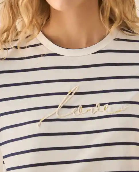 Camiseta Azul Marinero Ultraoscuro Talla XL 603G014 Esprit