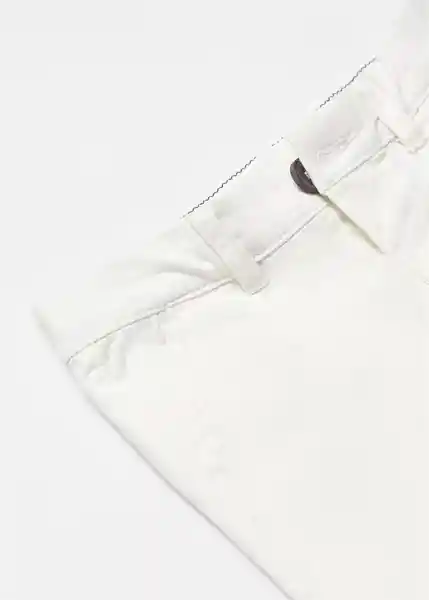 Pantalón Chino5 Niños Blanco Talla 67 Mango