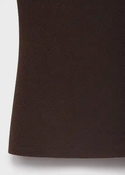 Top Brigitte Marrón Talla S Mujer Mango