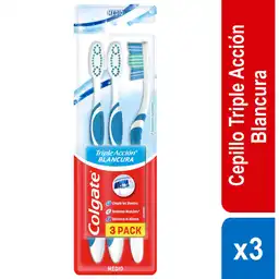 Cepillo de Dientes Medio Colgate Extrablancura x 3Und