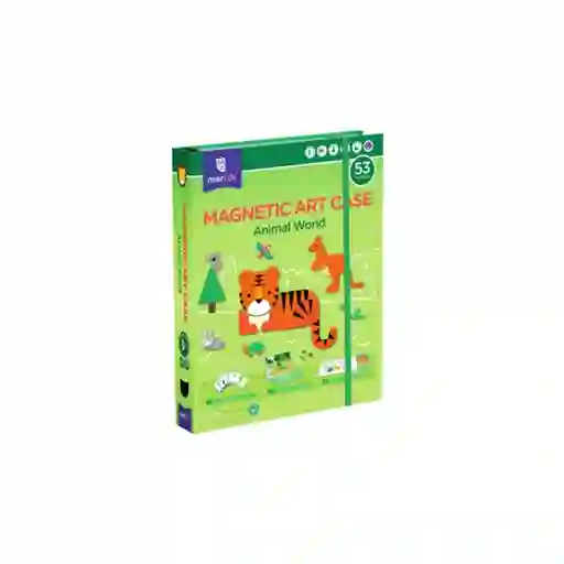 Mieredu Caja de Arte Magnético Del Mundo Animal