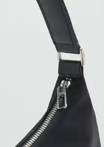 Bolso M Poma Negro Talla 99 Mujer Mango