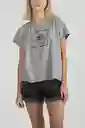 ONeill Camiseta Classic Cube Femenino Gris Oscuro Talla S