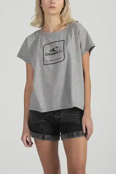 ONeill Camiseta Classic Cube Femenino Gris Oscuro Talla S