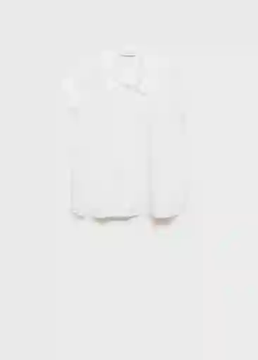 Blusa Mogán-W Blanco Talla S Mujer Mango