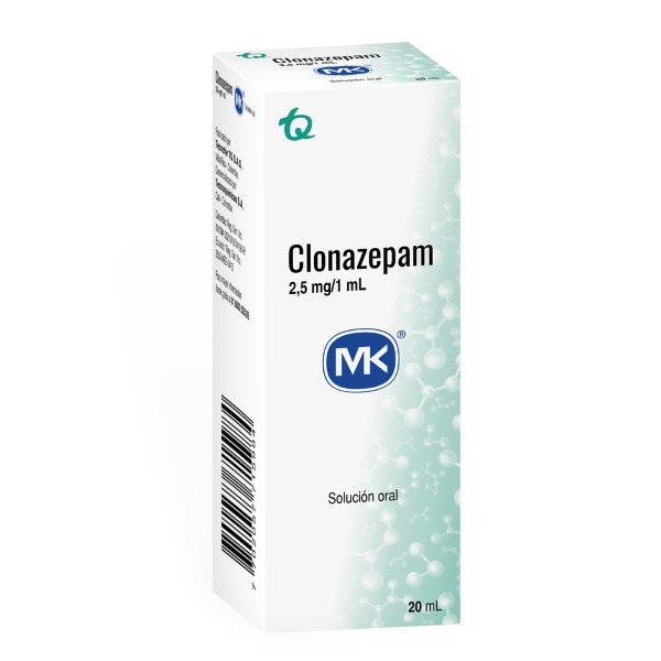 MK Clonazepam Solucion Oral (2.5 Mg/1 Ml) - Rappi