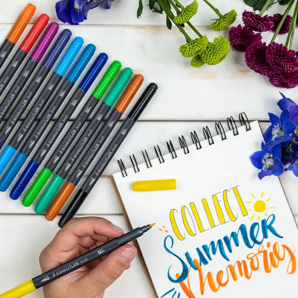 Staedtler Plumón Acuarelable Doble Punta Pincel