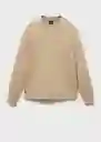 Buzo Sudadera Nole Camel Talla M Hombre Mango