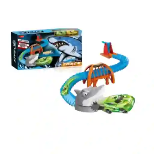 Pista de Carros en Forma de Tiburones Serie Miniso