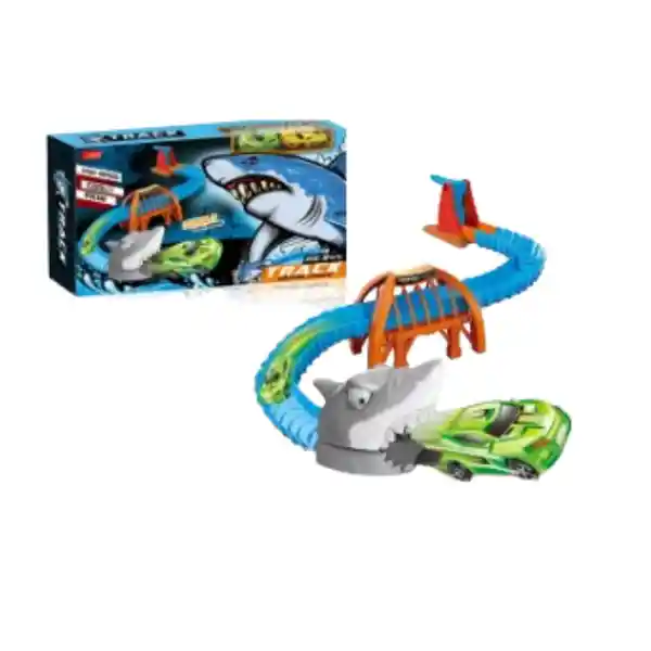 Pista de Carros en Forma de Tiburones Serie Miniso