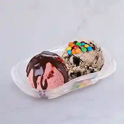 Vaso 2 Bolas 180g Exclusivo+topping+sals