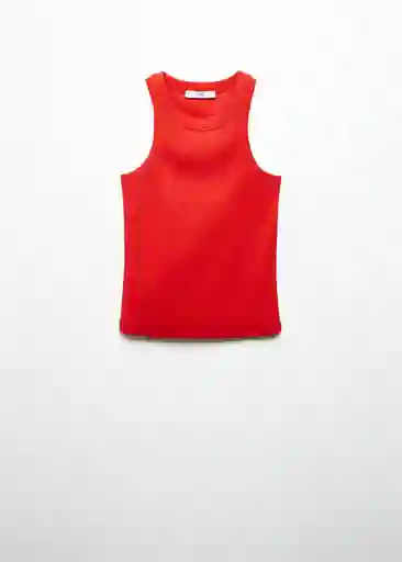 Top Boni Rojo Talla XS Mujer Mango