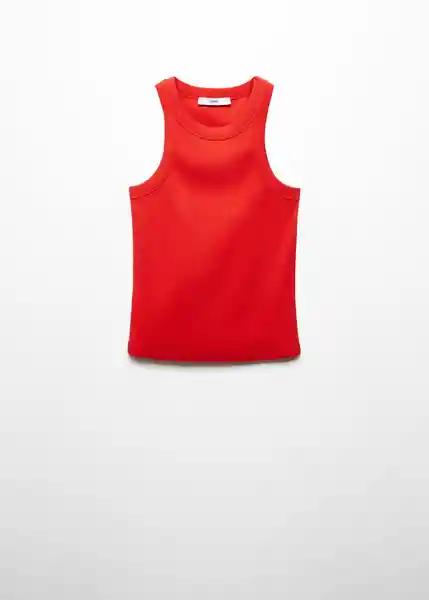 Top Boni Rojo Talla XS Mujer Mango