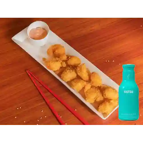 14 Camarones Apanados +Hatsu Granada&Mora Azul 400ml