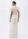 Jersey Bibe Beige Talla M Mujer Mango