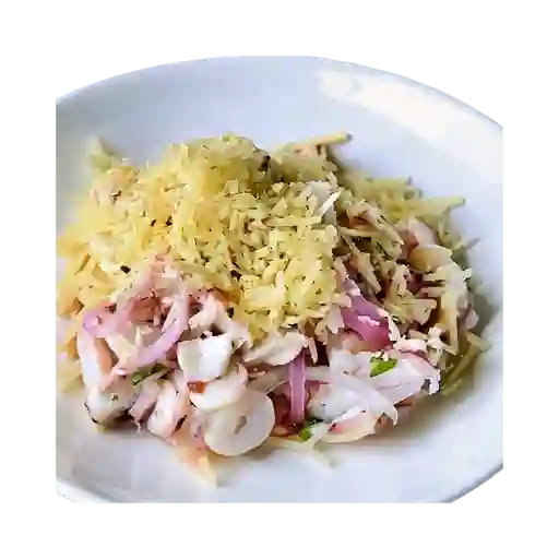 Ceviche de pulpo a la parmesana