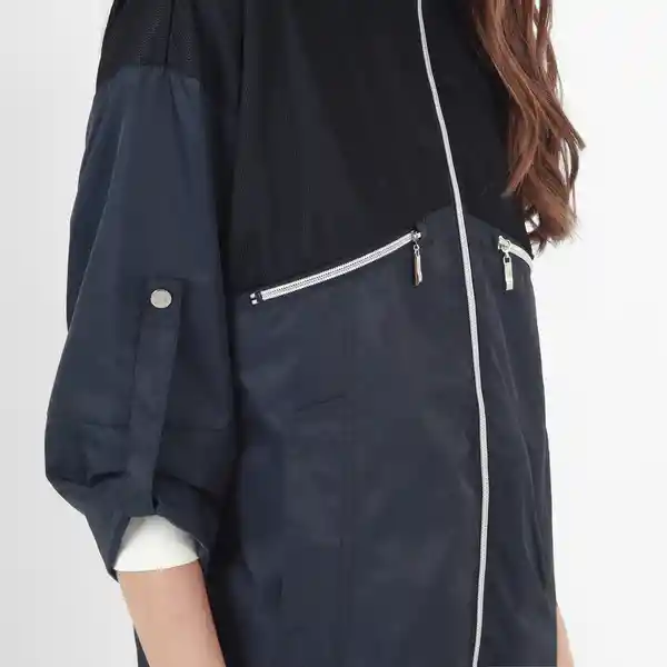 Chaqueta Cuello Alto Manga Larga Negro Talla S 725439