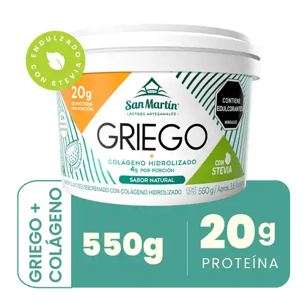 San Martin Yogurt Griego con Colágeno Hidrolizado