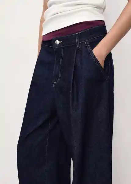 Jean Ona Tejano Oscuro Talla 38 Mujer Mango