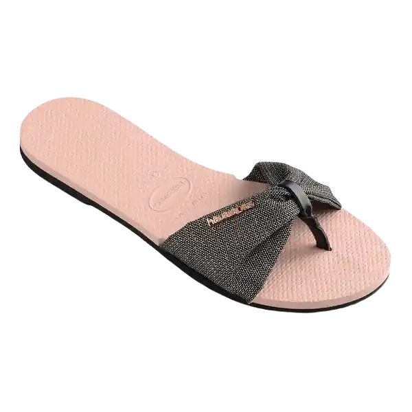 Sandalias Ballet Tropez Shine Rosa T. 34 4145627 Havaianas