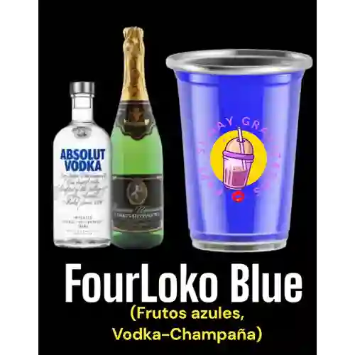 Coctel Granizado Four Loko Blue