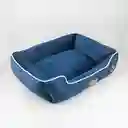 Vida de Perro Cama de Perro Rectangular Azul 75 x 60 x 25 cm