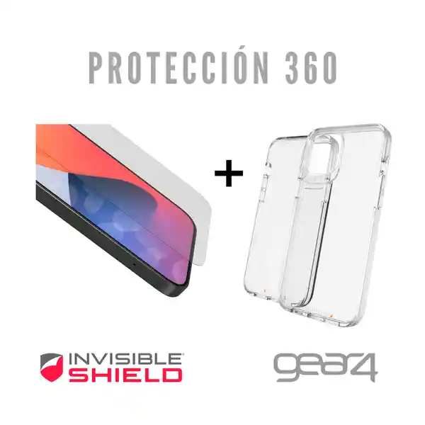 Gear4 Funda Protectora + Vidrio Templado Iphone 12/12Pro