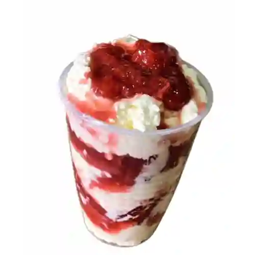 Fresas con crema vaso 9 onzas