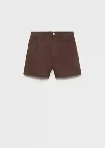 Short Ibiza Chocolate Talla 40 Mujer Mango