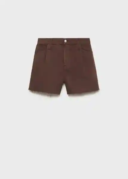 Short Ibiza Chocolate Talla 40 Mujer Mango