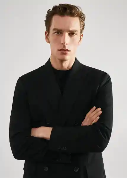 Blazer Americana Boston Negro Talla 48 Hombre Mango