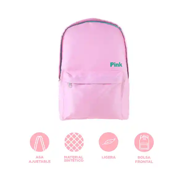 Mochila Básica Miniso Candy Color Rosa Miniso